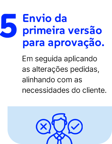 Envio da primeira versão para aprovação.