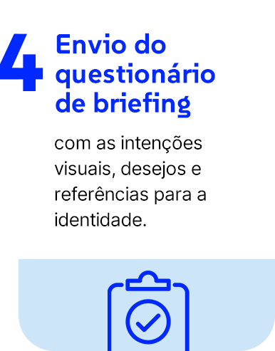 Envio do questionário de briefing